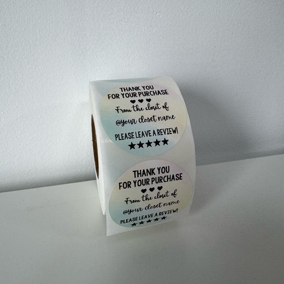 Custom thank you sticker for poshmark closet |  shipping supplies 2 in - Picture 7 of 9
